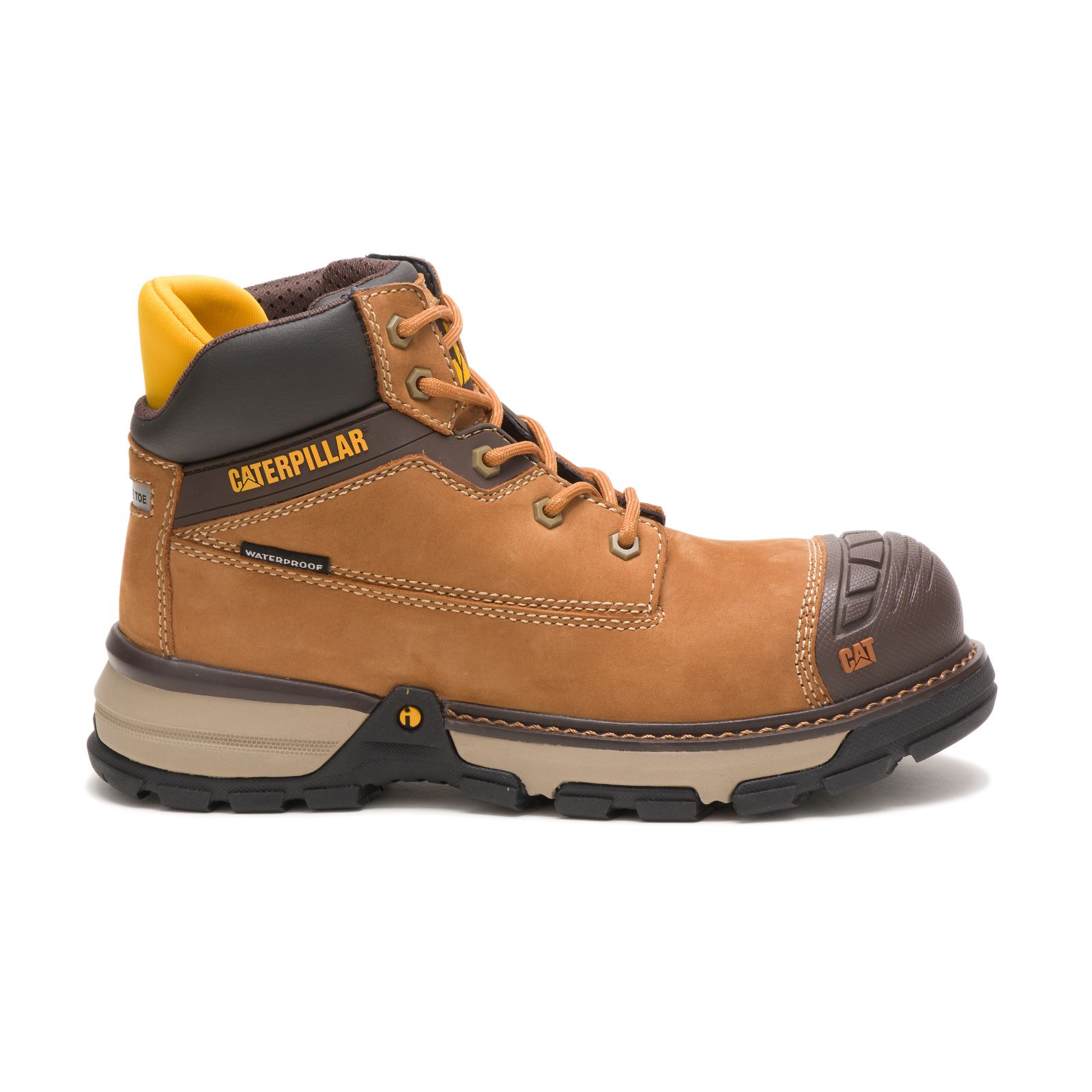 Caterpillar Boots South Africa - Cat Women's Excavator Superlite Waterproof Nano Toe Work Boots Brown LY6197835